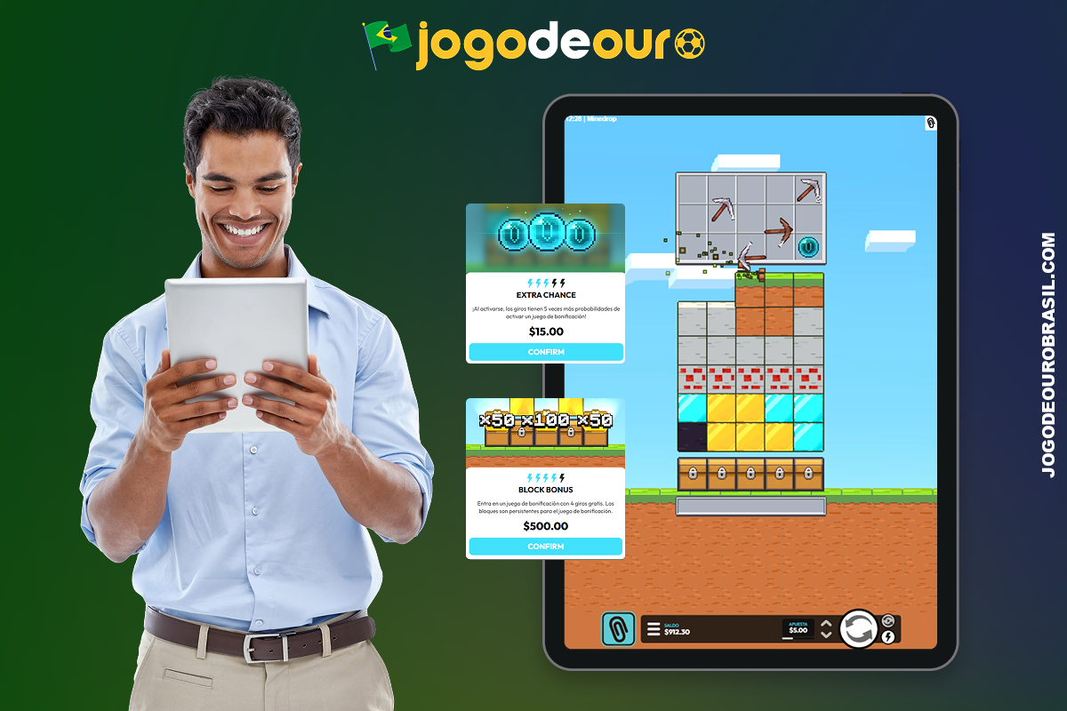 O portal Jogo de Ouro oferece muitas vantagens para os fãs do jogo online MineDrop